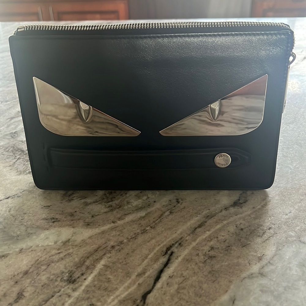 Fendi monster clutch